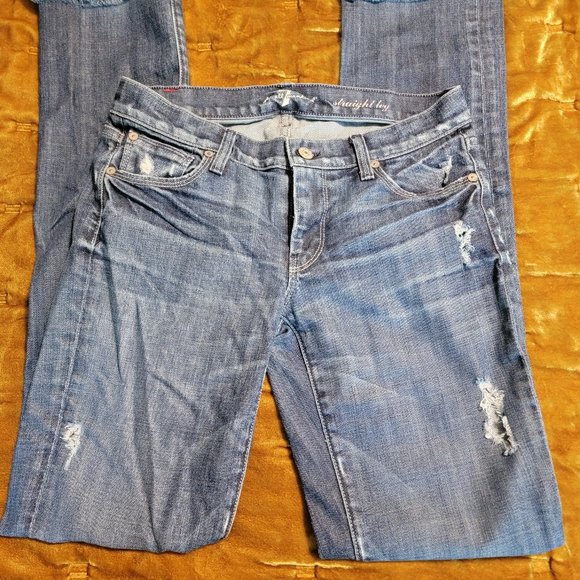 7 For All Mankind Denim - 7 For All Mankind Straight Leg Jeans